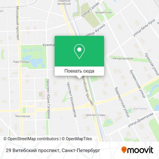 Карта 29 Витебский проспект