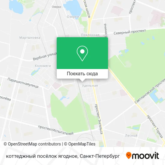 Карта коттеджный посёлок ягодное