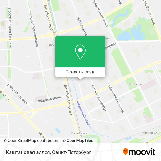 Карта Каштановая аллея