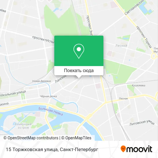 Карта 15 Торжковская улица