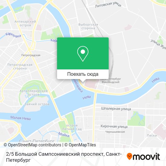 Карта 2 / 5 Большой Сампсониевский проспект