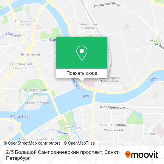 Карта 2 / 5 Большой Сампсониевский проспект