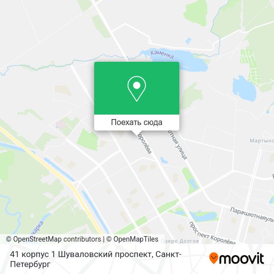Карта 41 корпус 1 Шуваловский проспект