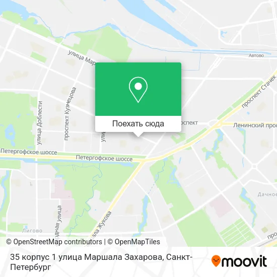 Карта 35 корпус 1 улица Маршала Захарова