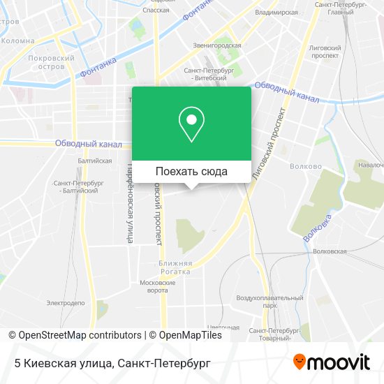 Карта 5 Киевская улица