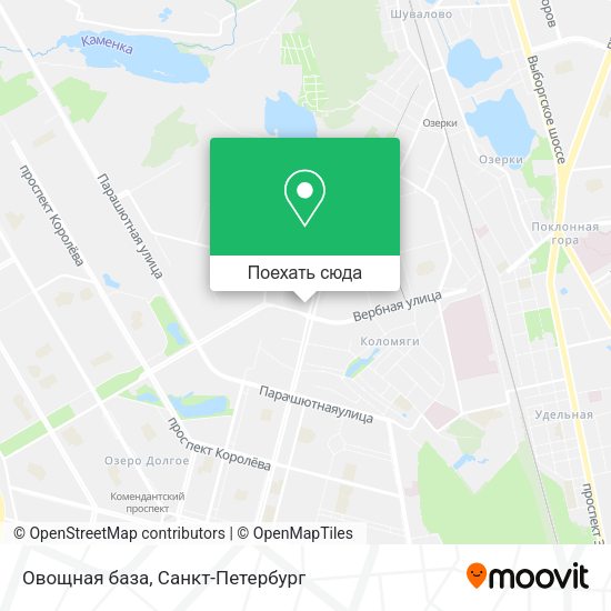 Карта Овощная база
