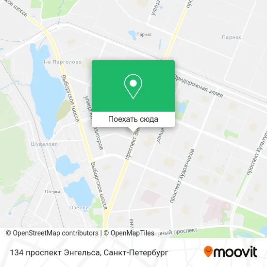 Карта 134 проспект Энгельса
