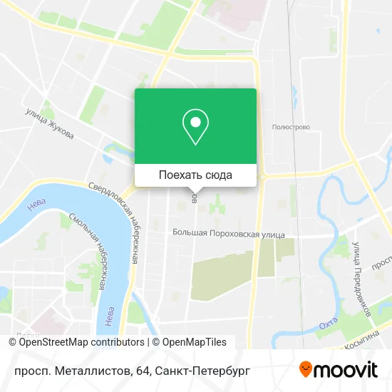 Карта просп. Металлистов, 64