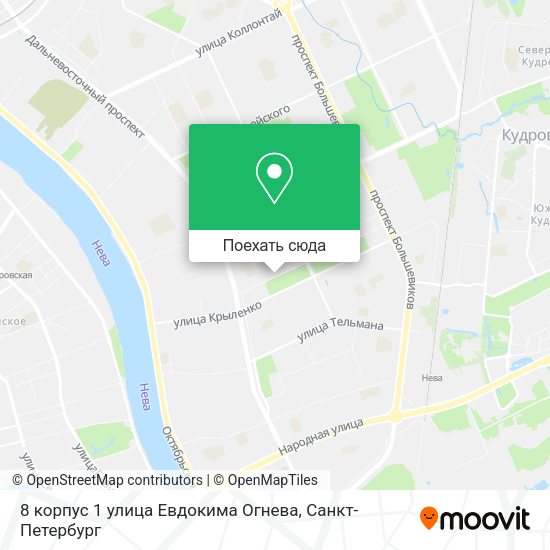 Карта 8 корпус 1 улица Евдокима Огнева