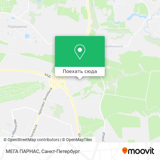 Карта МЕГА ПАРНАС