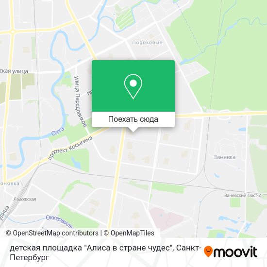 Карта детская площадка "Алиса в стране чудес"