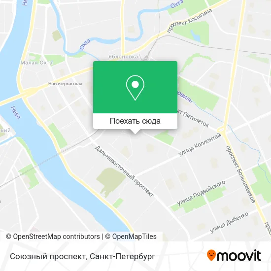 Карта Союзный проспект