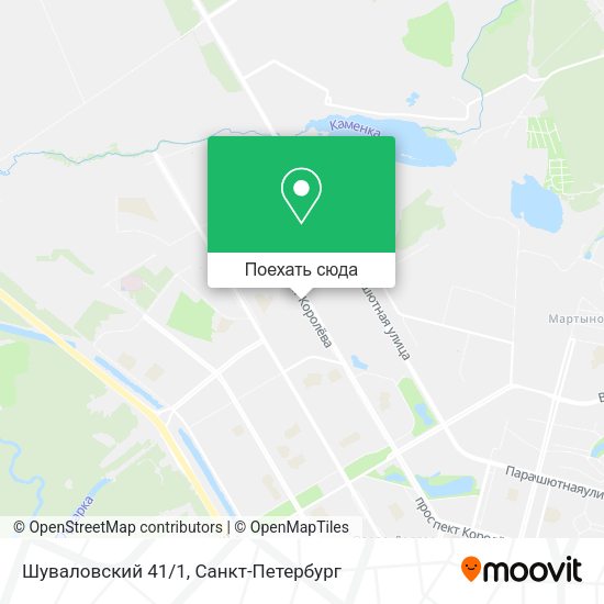 Карта Шуваловский 41/1