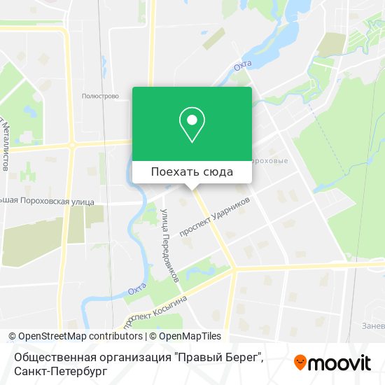 Карта Общественная организация "Правый Берег"