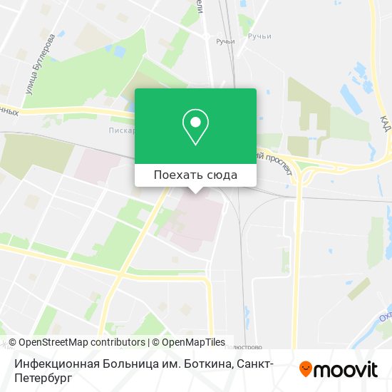 Карта Инфекционная Больница им. Боткина