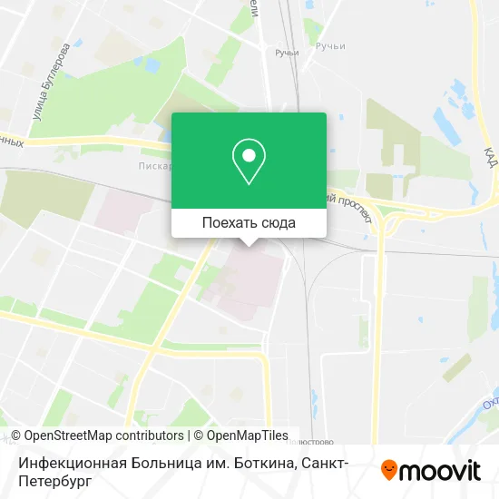 Карта Инфекционная Больница им. Боткина