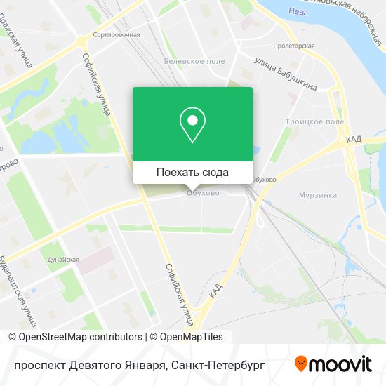 Карта проспект Девятого Января