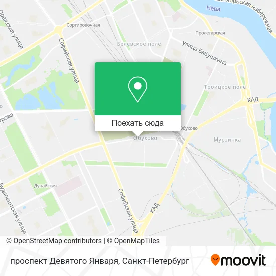 Карта проспект Девятого Января
