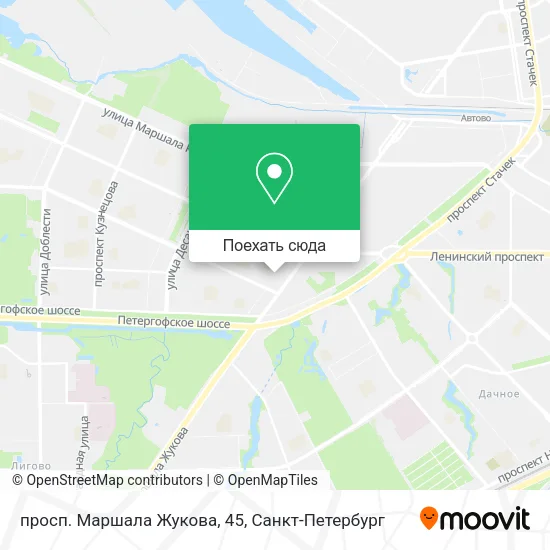Карта просп. Маршала Жукова, 45