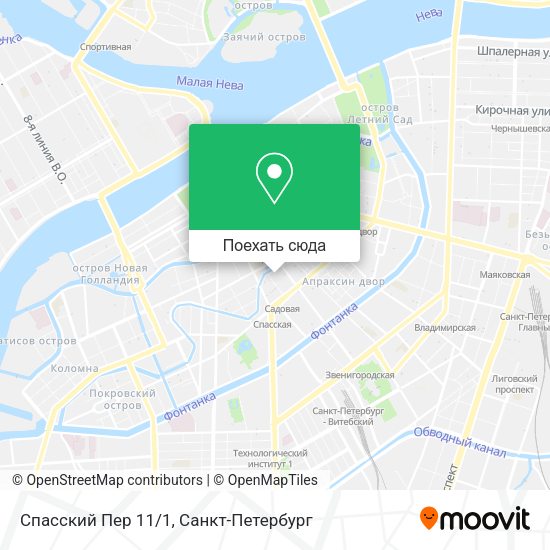 Карта Спасский Пер 11/1