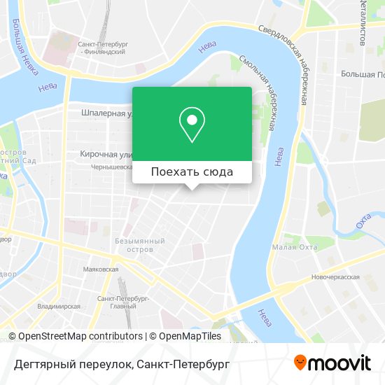 Карта Дегтярный переулок