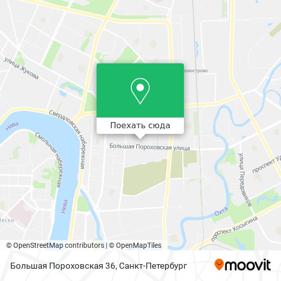 Карта Большая Пороховская 36