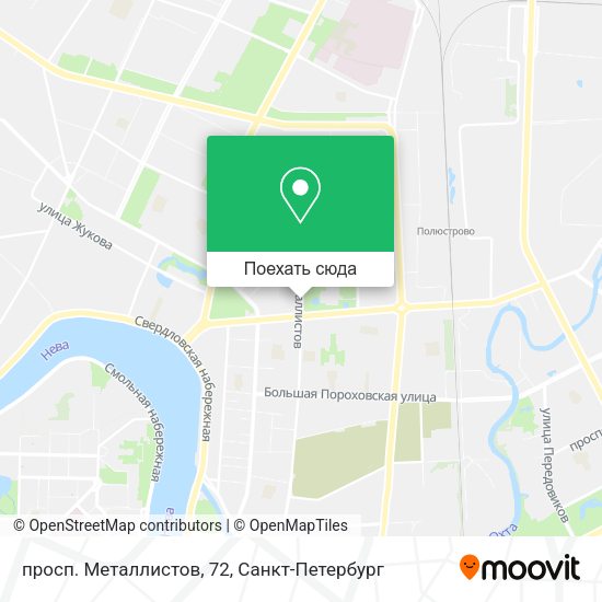 Карта просп. Металлистов, 72