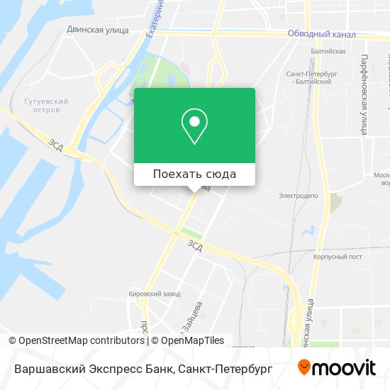 Варшавский экспресс карта