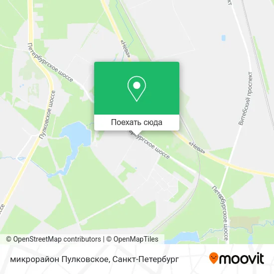 Карта микрорайон Пулковское