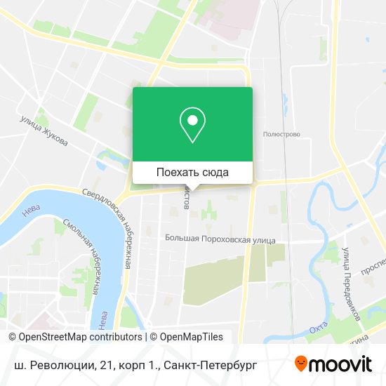 Карта ш. Революции, 21, корп 1.