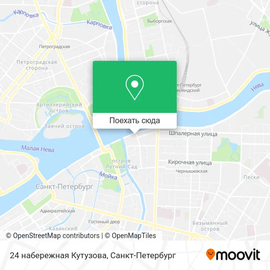Карта 24 набережная Кутузова
