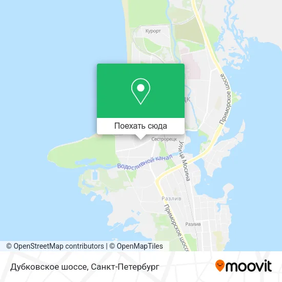 Карта Дубковское шоссе