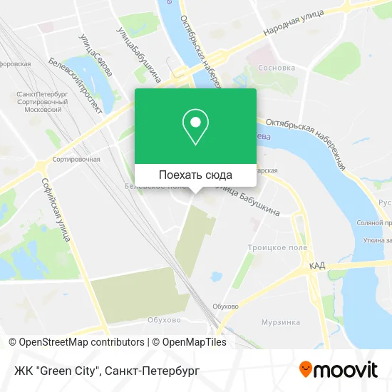 Карта ЖК "Green City"