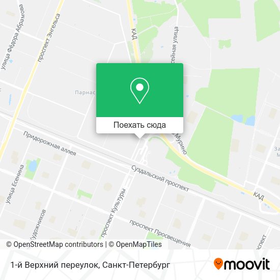Карта 1-й Верхний переулок