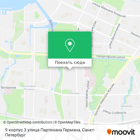 Карта 9 корпус 3 улица Партизана Германа