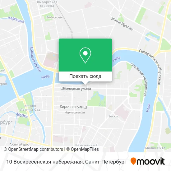 Карта 10 Воскресенская набережная