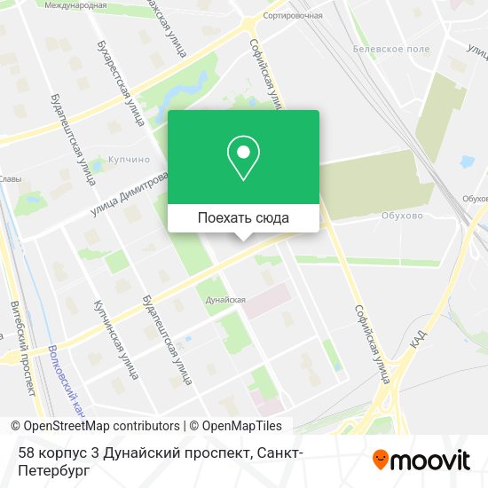 Карта 58 корпус 3 Дунайский проспект