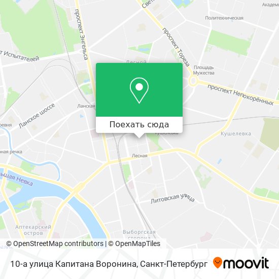 Карта 10-а улица Капитана Воронина