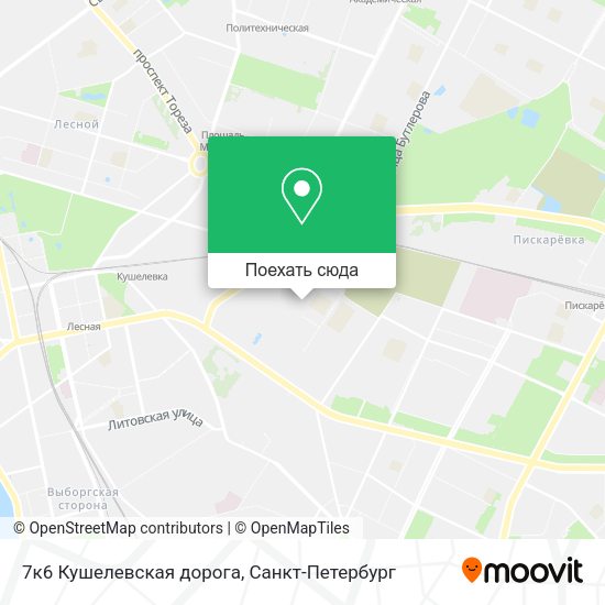 Карта 7к6 Кушелевская дорога