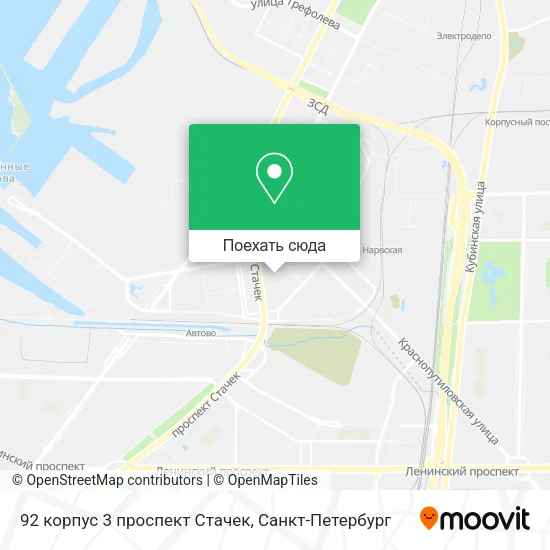 Карта 92 корпус 3 проспект Стачек