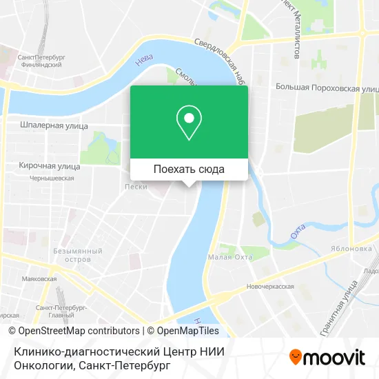 Карта Клинико-диагностический Центр НИИ Онкологии