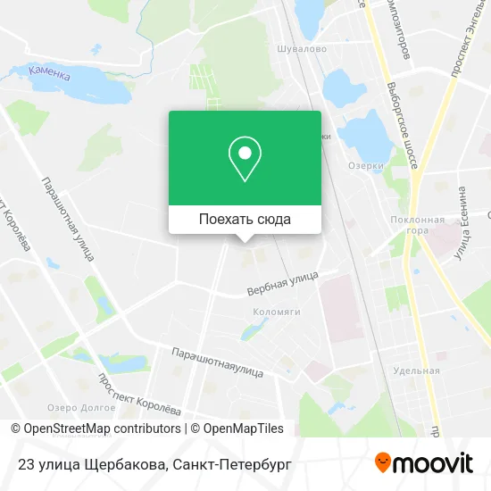 Карта 23 улица Щербакова