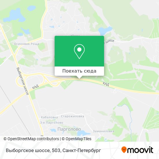 Карта Выборгское шоссе, 503