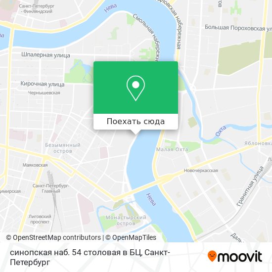 Карта синопская наб. 54 столовая в БЦ