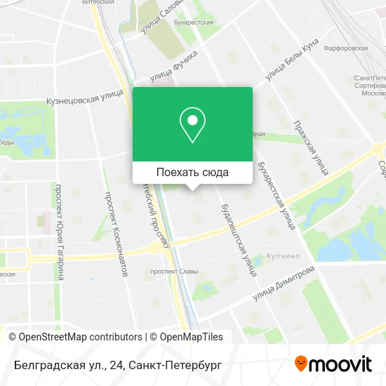 Карта Белградская ул., 24