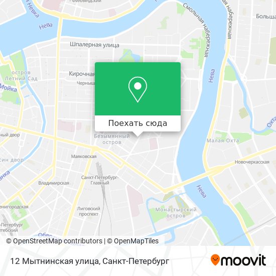 Карта 12 Мытнинская улица