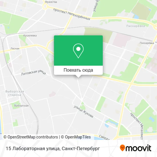 Карта 15 Лабораторная улица