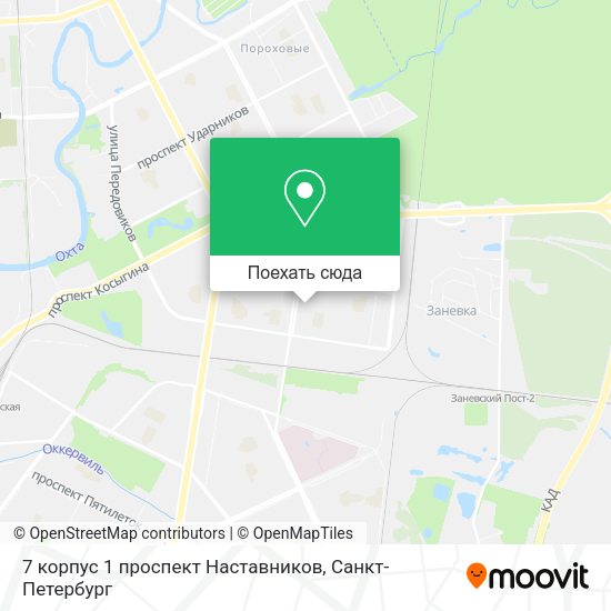 Карта 7 корпус 1 проспект Наставников