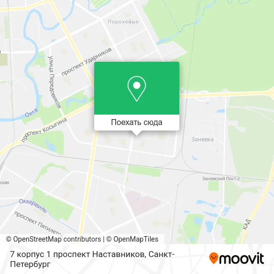 Карта 7 корпус 1 проспект Наставников