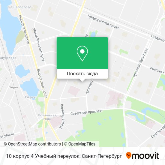 Карта 10 корпус 4 Учебный переулок